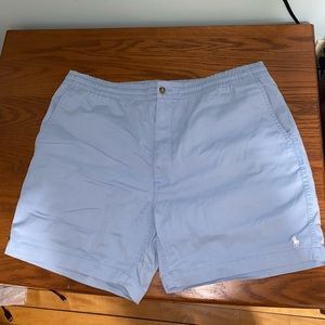Light blue polo shorts